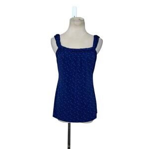 Banana Republic blue polka dots cami top size XS